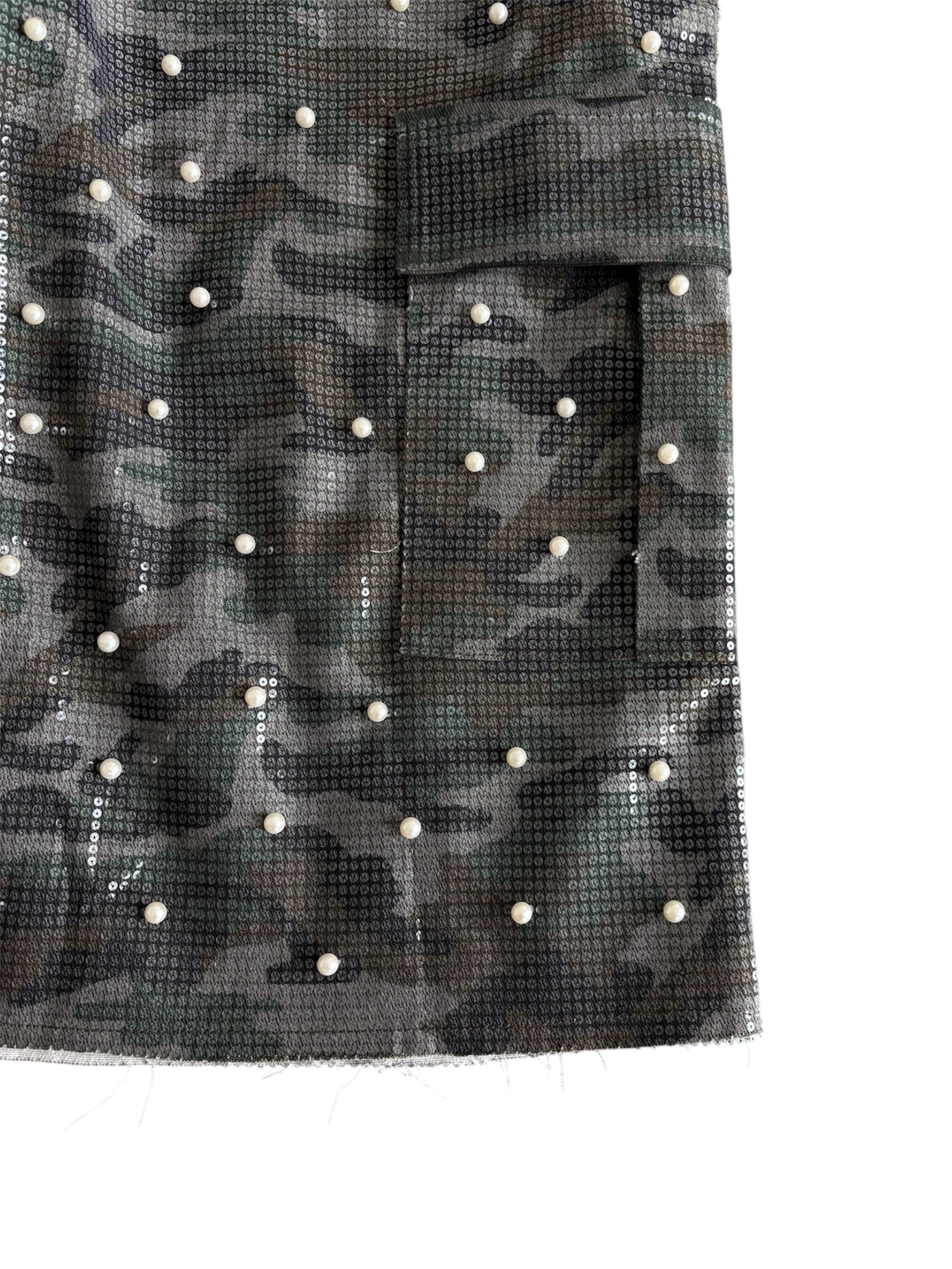 SEQUIN PEARL JORTS
