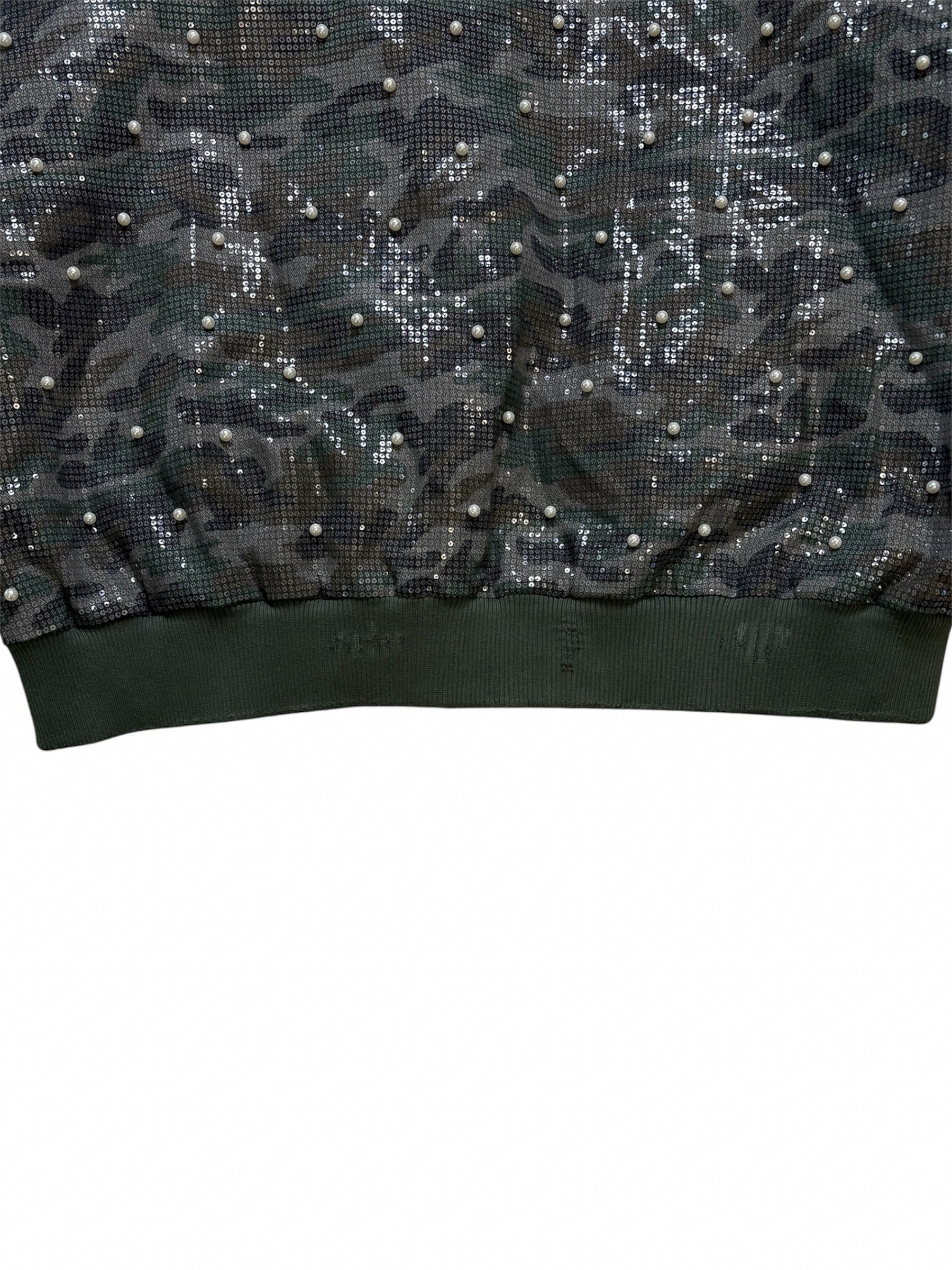 SEQUIN PEARL BOMBER