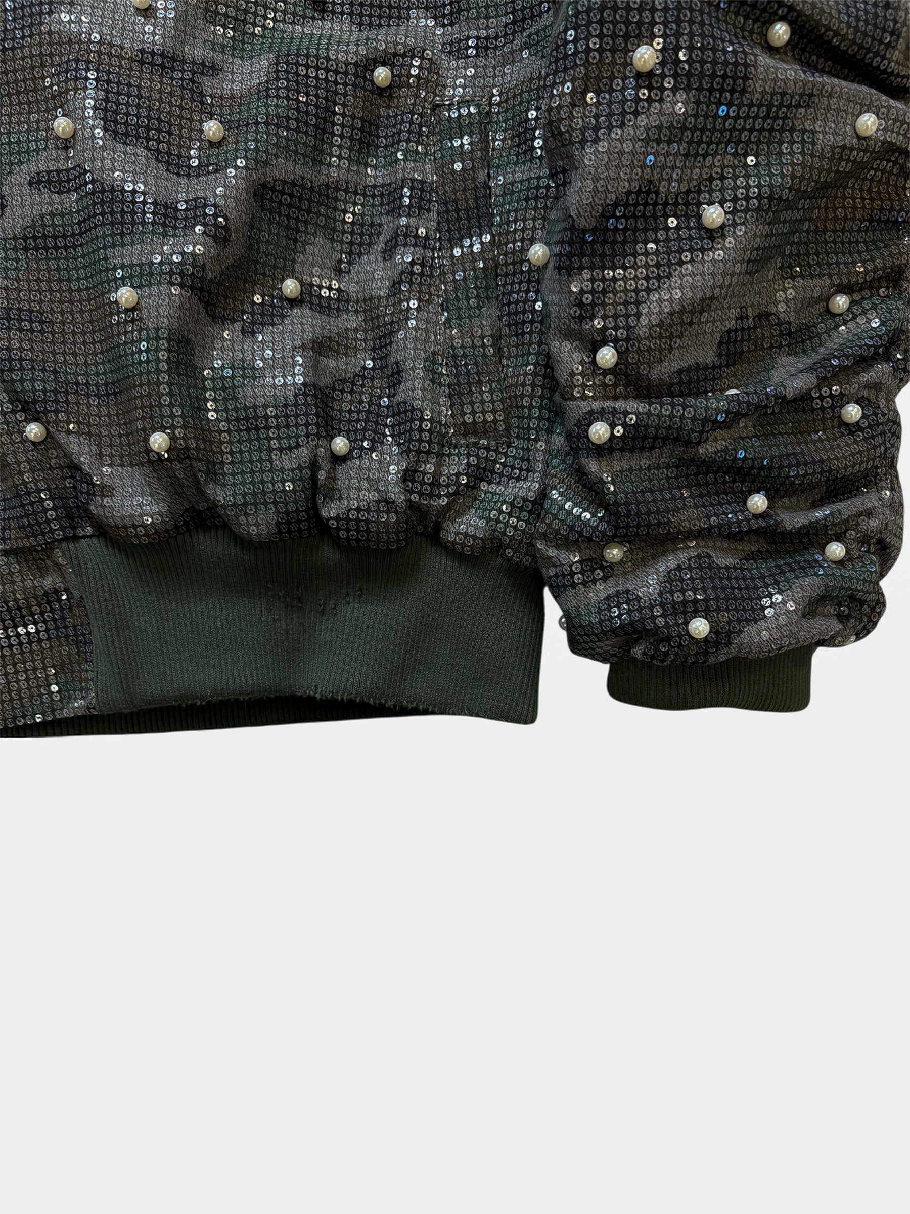 SEQUIN PEARL BOMBER